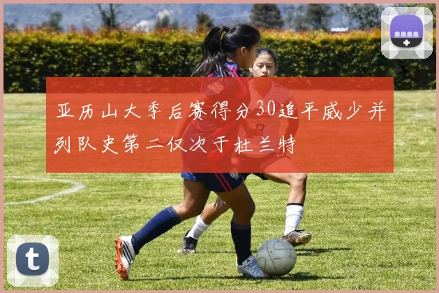 亚历山大季后赛得分30追平威少并列队史第二仅次于杜兰特